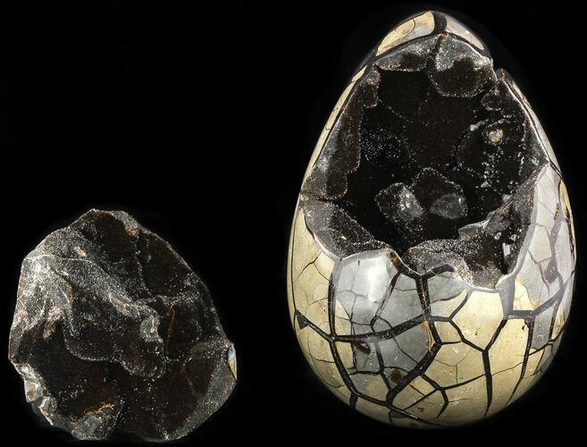 Septarian Dragon Egg Geode - Removable Piece #53037